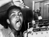 Cassius Clay bei seinem 22. Geburtstag, 1964