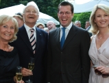 Karin und Edmund Stoiber mit Karl-Theodor zu Guttenberg und Stephanie Freifrau zu Guttenberg,  2010